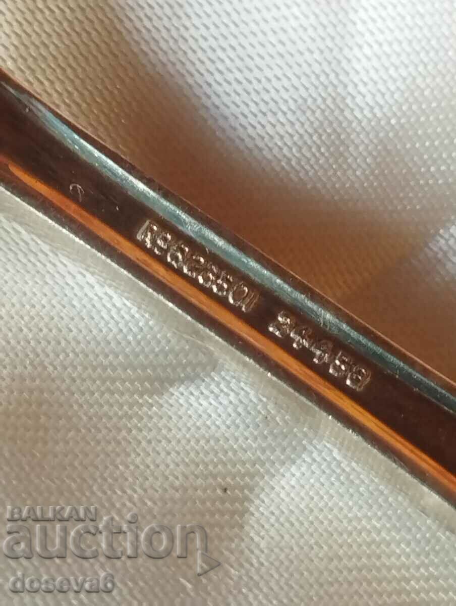 Auction  7 silver-plated spoons 6 pcs. with a size of 12 cm., the single 13.5