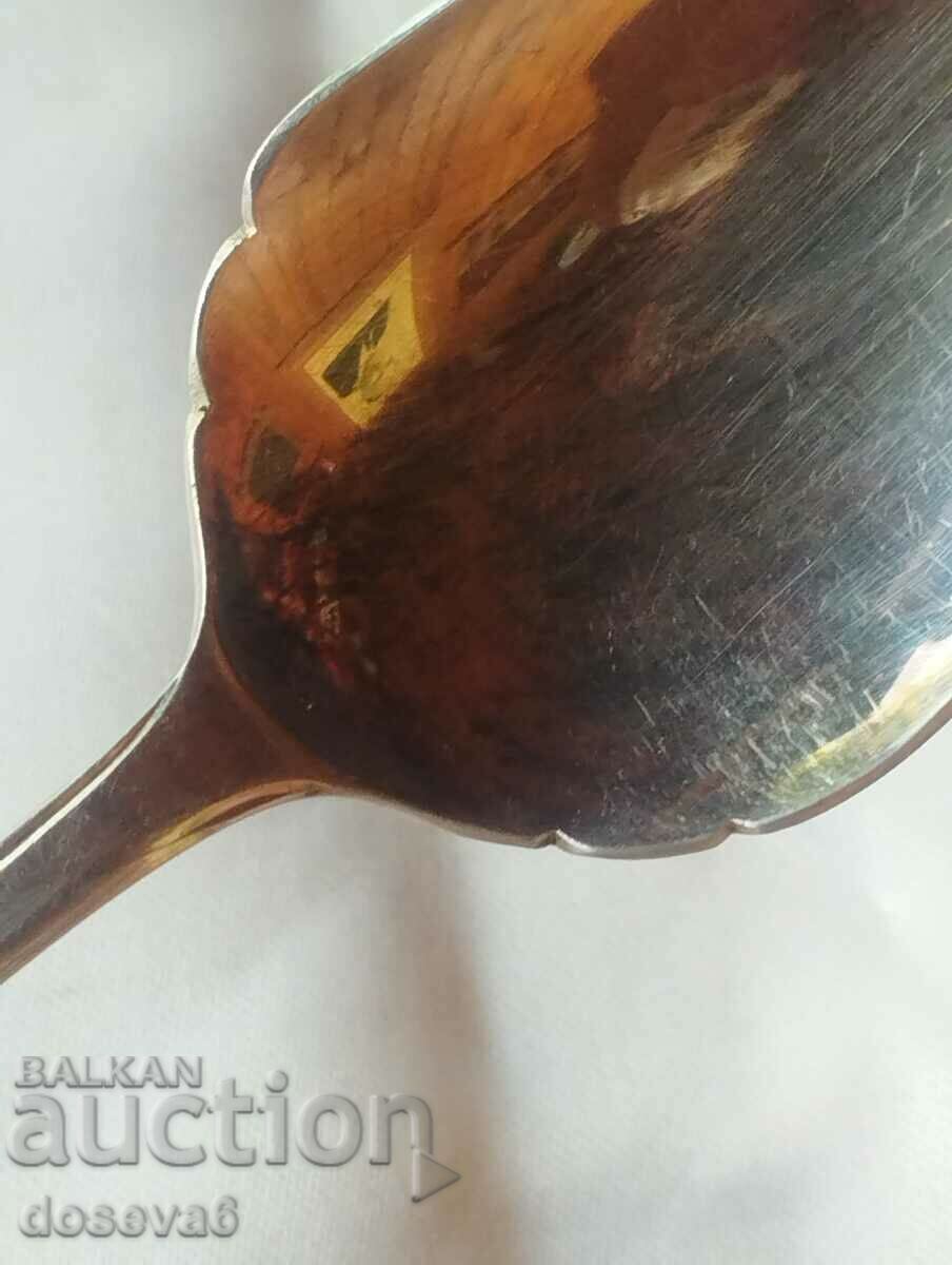 Delivery of 7 silver-plated spoons 6 pcs. with a size of 12 cm., the single 13.5