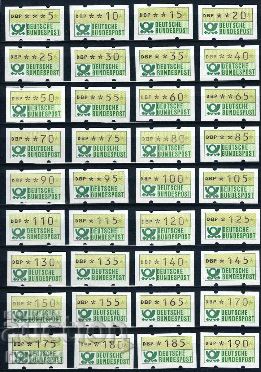 Germania GFR 1981 - timbre de la mitraliera + bloc MNH