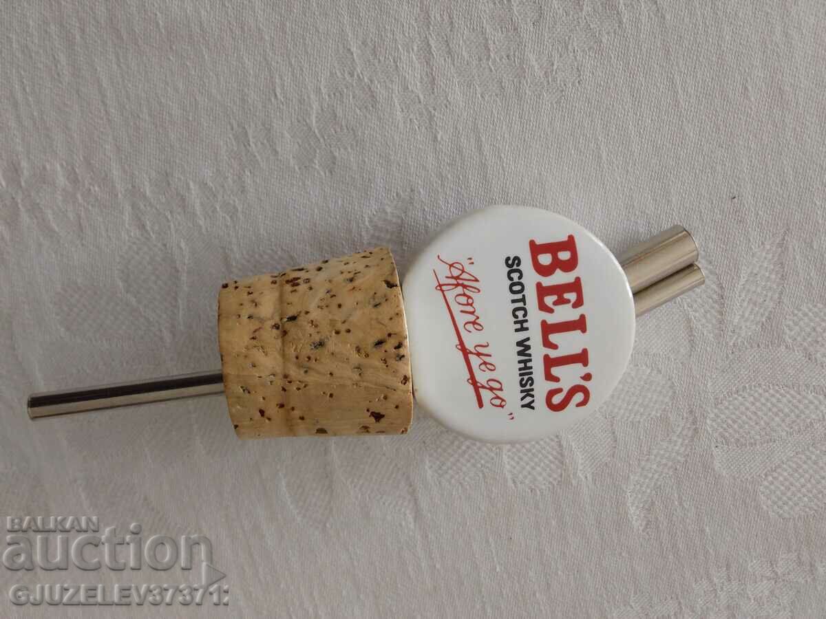 Vintage Bell's Scotch Whiskey P Bottle Stopper