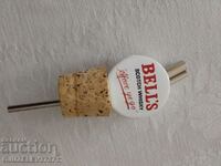 Vintage Bell's Scotch Whiskey P Bottle Stopper