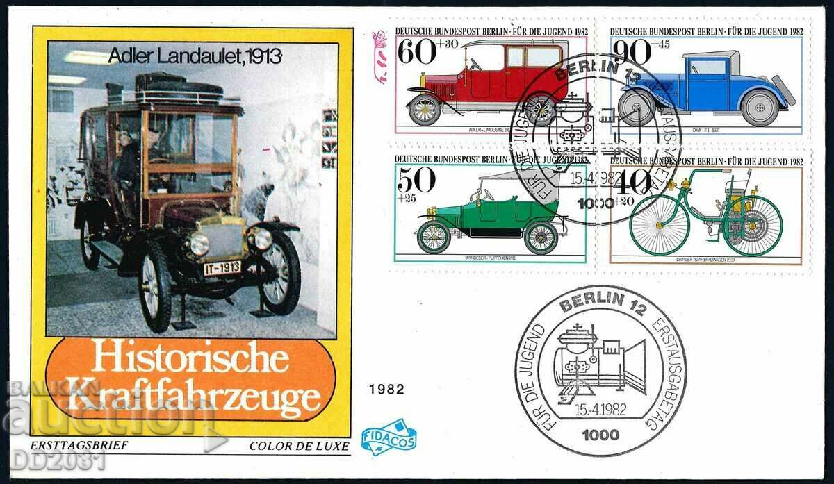 Germany 1982 - FDC vintage cars