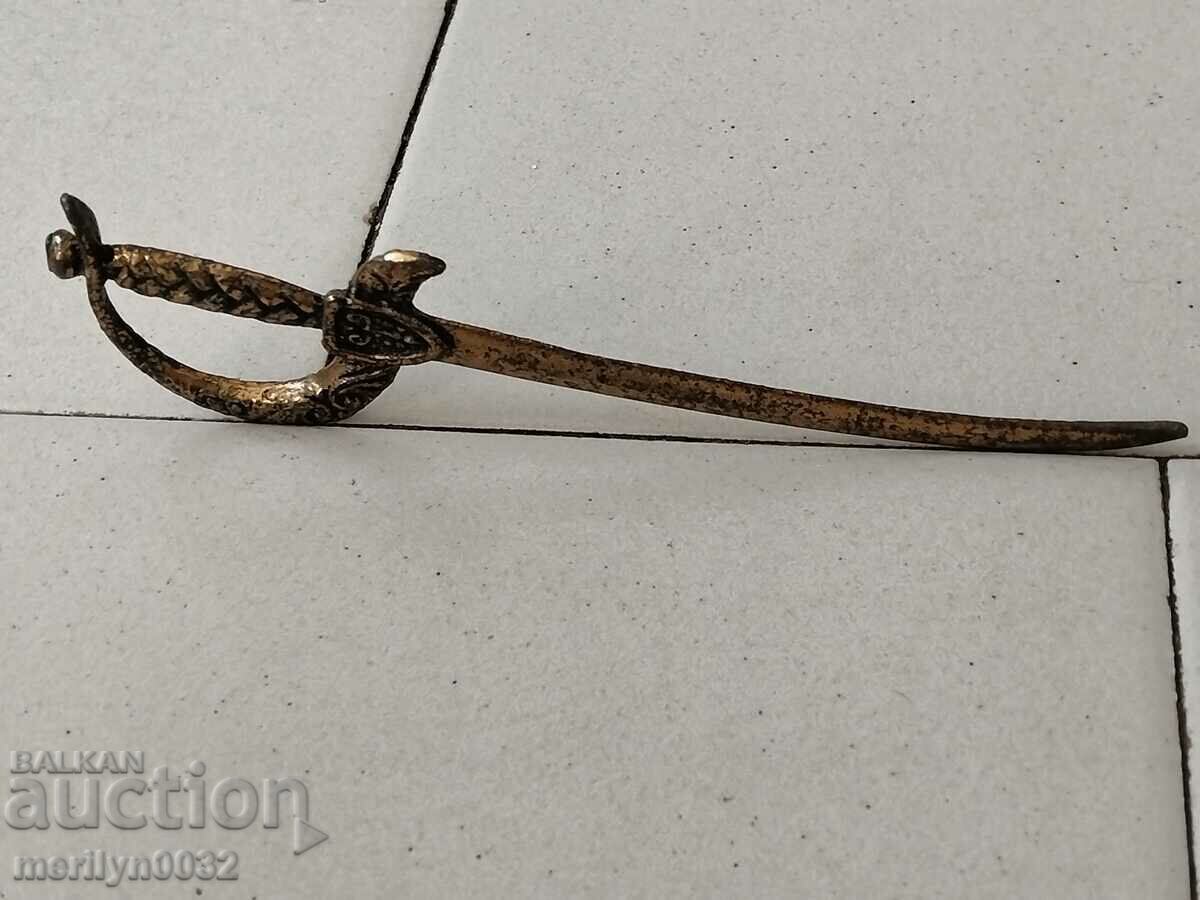 Auction Bronze Letter Knife Saber Auction Bronze Letter Knife Saber