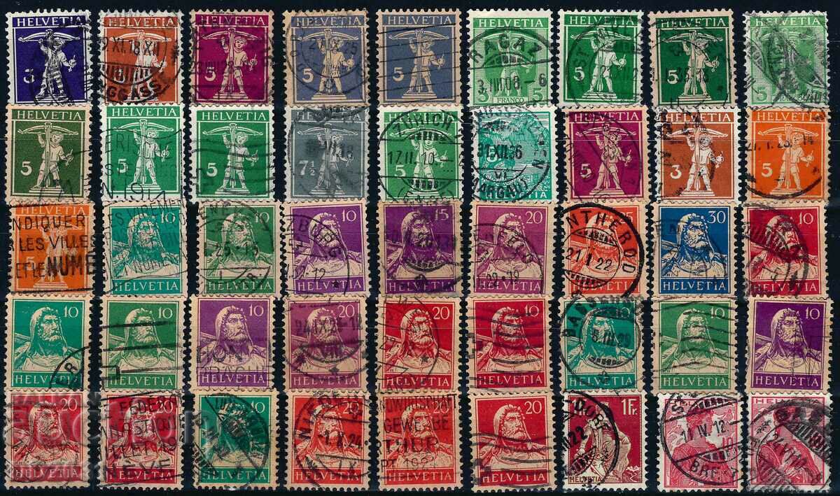 Elvetia 1921- 1925 - lot