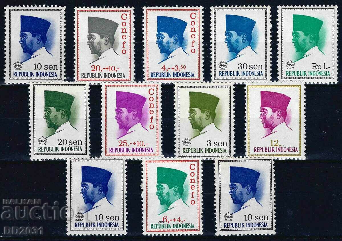 Индонезия 1964 - личности MNH