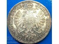 Austria 1 Florin 1879 UNC Patina Silver - Πολυτέλεια!