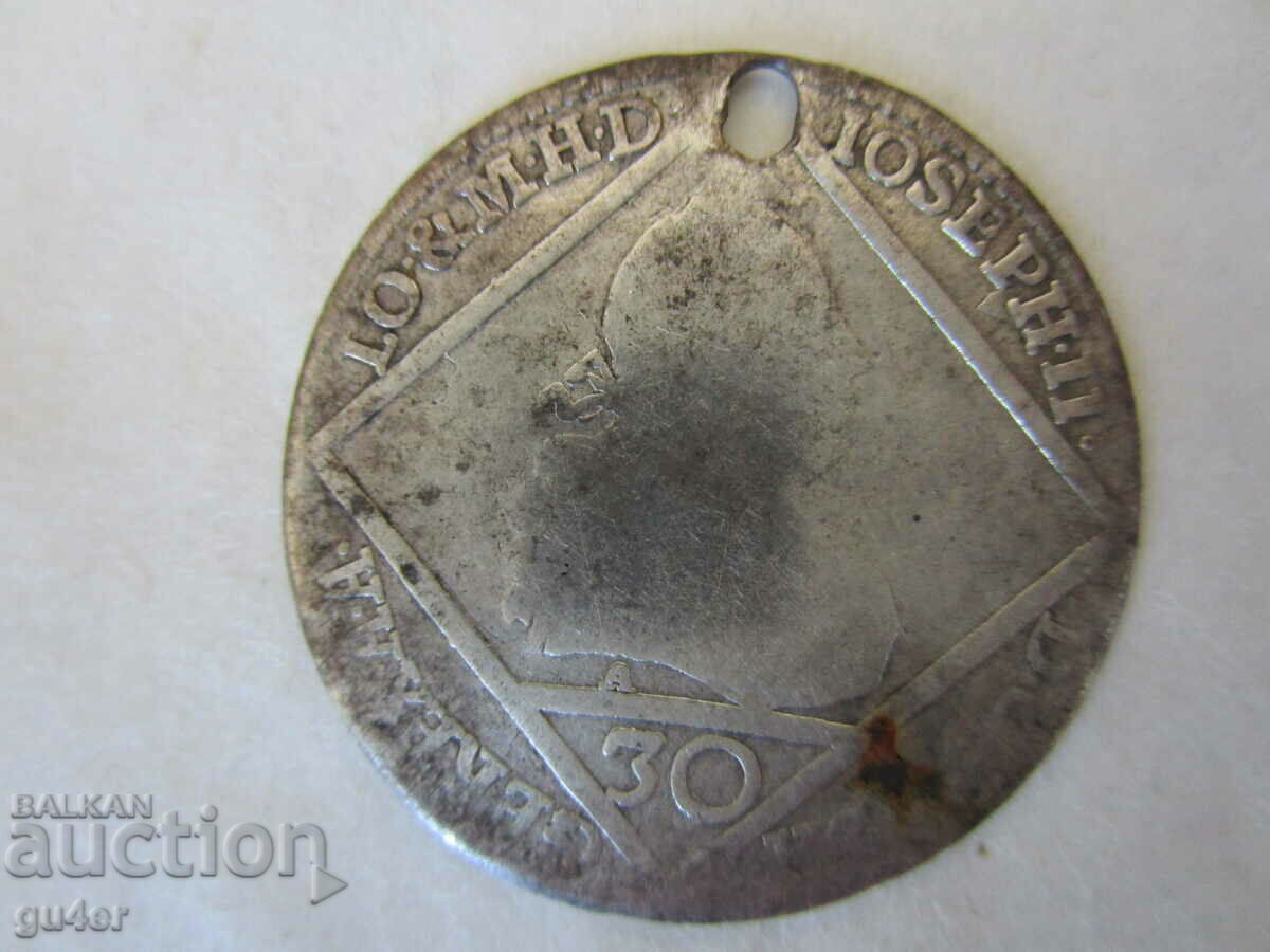 ❌❌❌❌❌Сребърна монета 1768, от накит-тегло 5.81 гр., БЗЦ❌❌❌❌❌