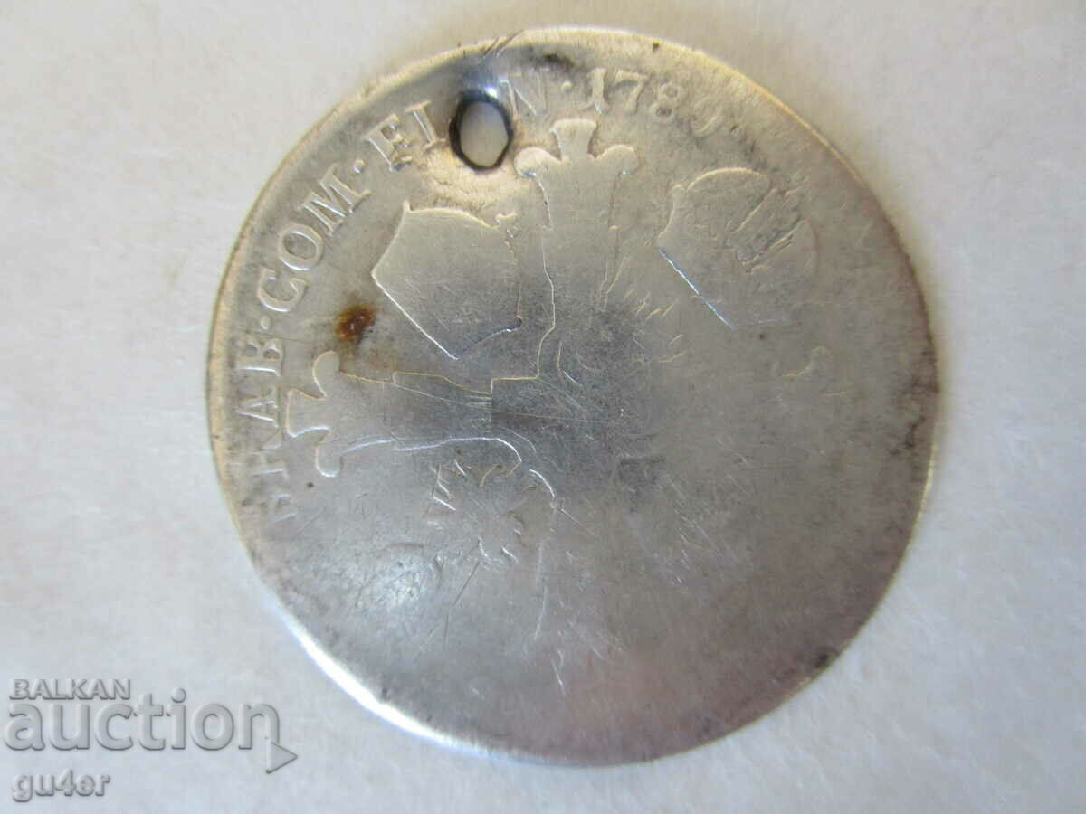 ❌❌❌❌❌Silver coin 1789, from jewelry-weight 6.62 g., BZC❌❌❌❌❌
