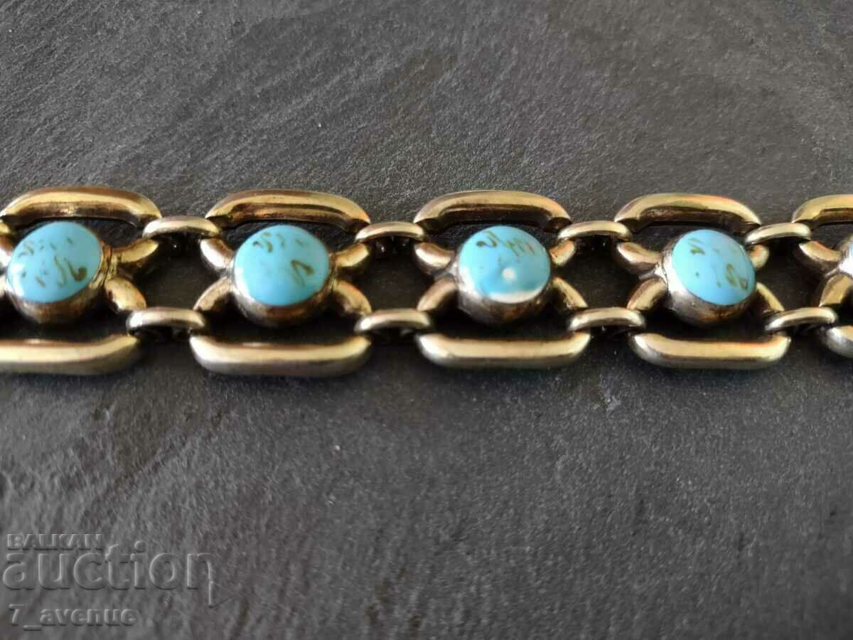 Silver bracelet with enamel, old beautiful 4.08.24 with price 229.00 BGN | € 117.09 Silver bracelet with enamel, old beautiful 4.08.24 with price 229.00 BGN | € 117.09