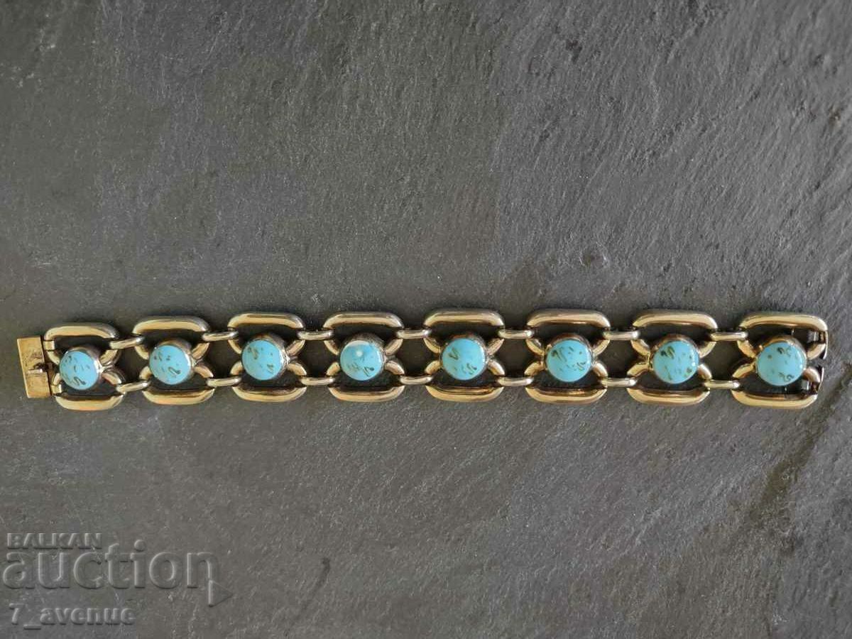 Silver bracelet with enamel, old beautiful 4.08.24