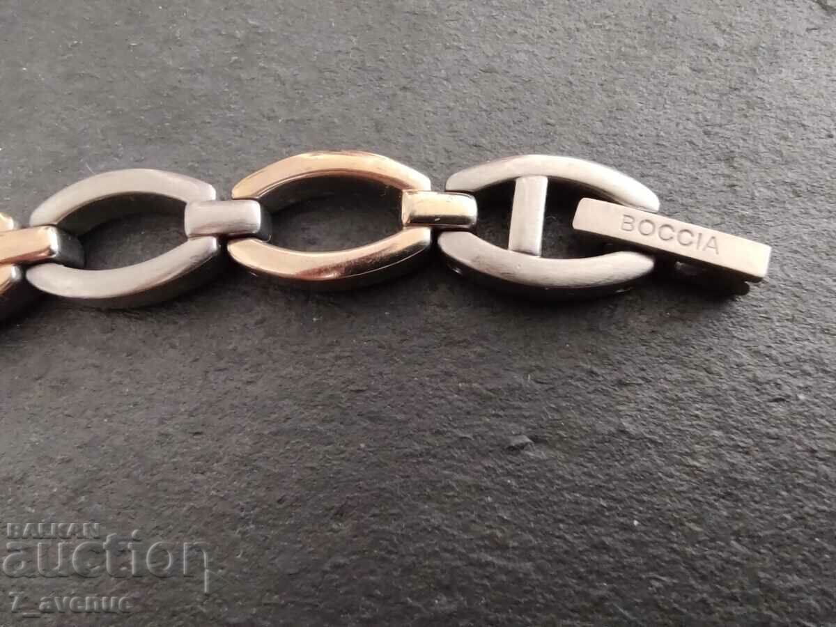 Boccia branded bracelet, titanium, 2.10.24 with price 129.00 BGN | € 65.96 Boccia branded bracelet, titanium, 2.10.24 with price 129.00 BGN | € 65.96