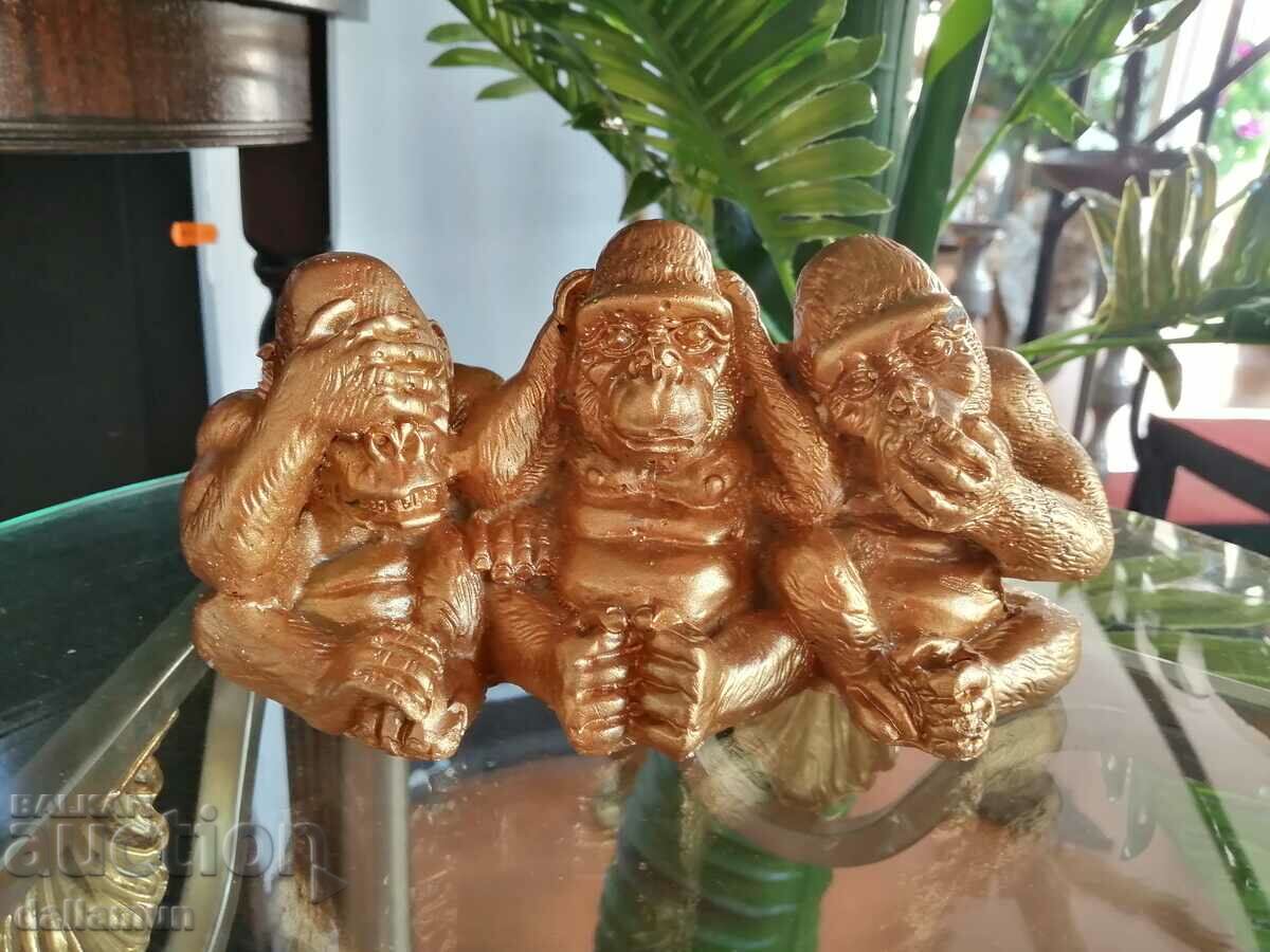 statuette three monkeys I didn't see, I didn't hear, I don't know with price 25.00 BGN | € 12.78 statuette three monkeys I didn't see, I didn't hear, I don't know with price 25.00 BGN | € 12.78