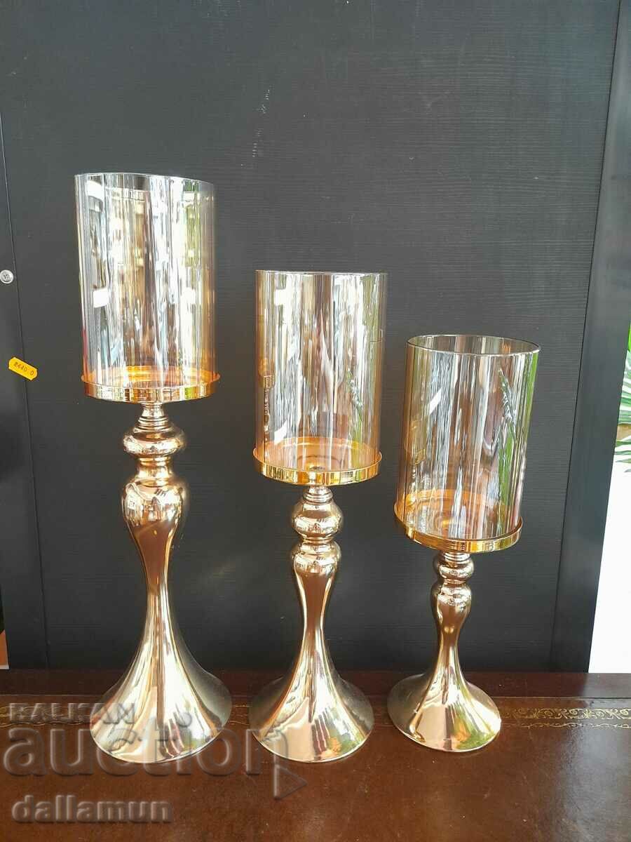 luxury set of candlesticks with price 90.00 BGN | € 46.02 luxury set of candlesticks with price 90.00 BGN | € 46.02
