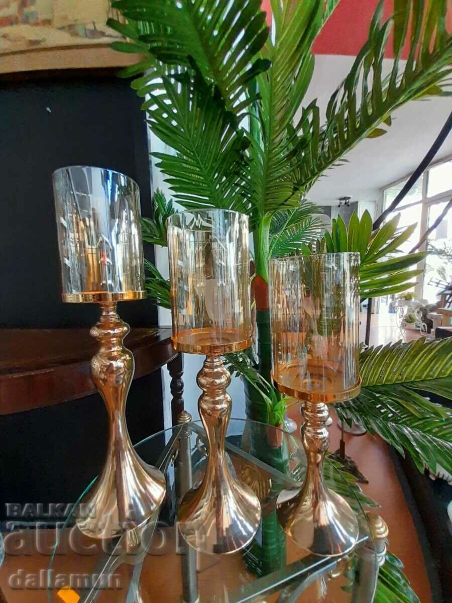 luxury set of candlesticks