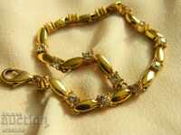 Gold-plated silver bracelet