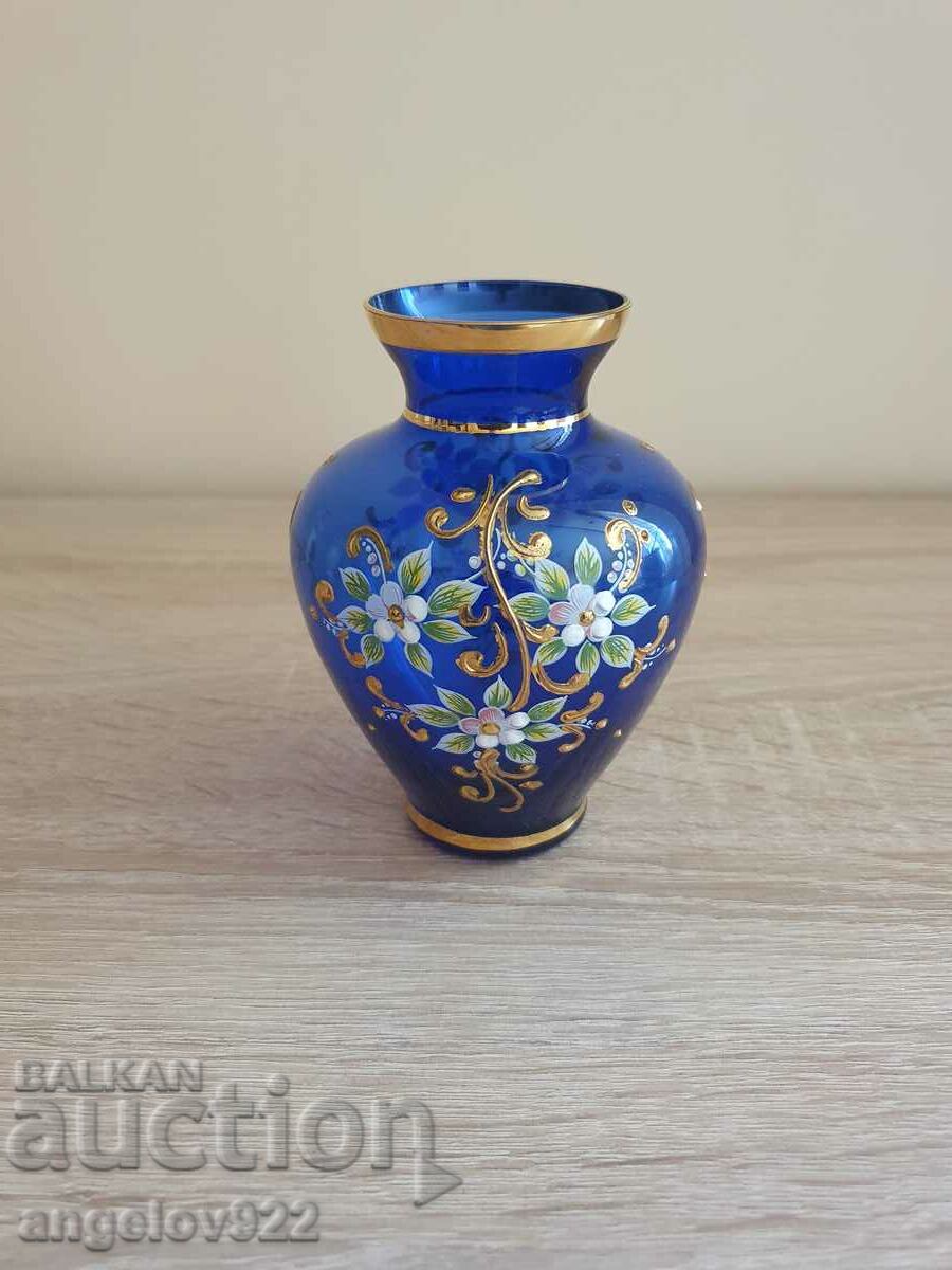 Πανέμορφο γυάλινο βάζο από την Bohemian Glass!!!