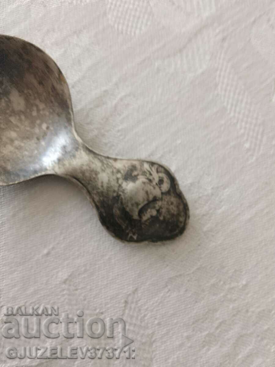 Auction Art deco spoon for feeding a child or for measuring tea Auction Art deco spoon for feeding a child or for measuring tea