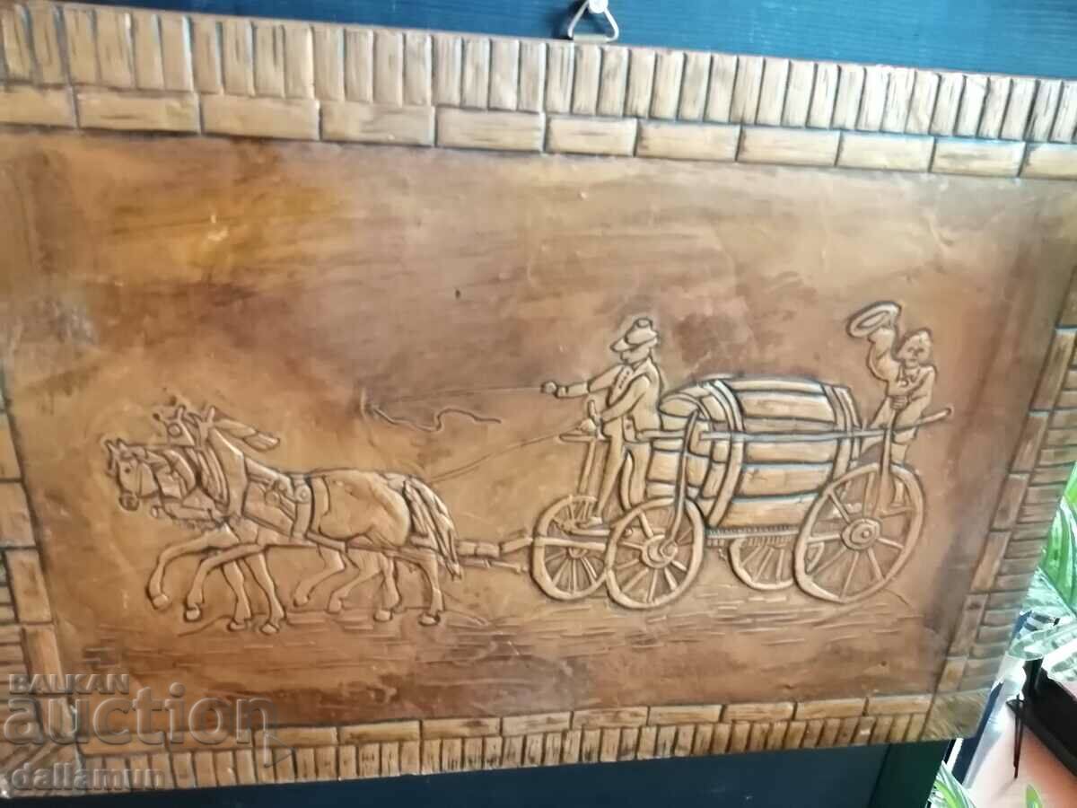 Auction  old copper picture 36/54 cm