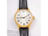 G & G Swiss made ladies watch with gold plating - working