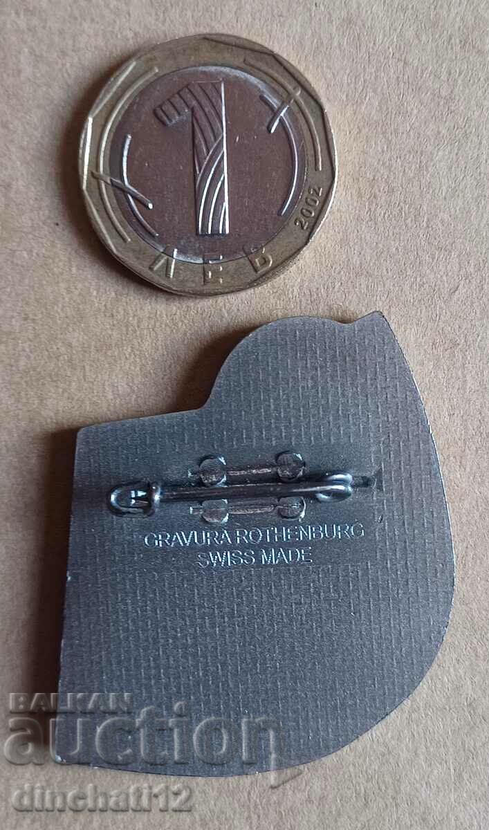 Switzerland badge with price 12.90 BGN | € 6.60 Switzerland badge with price 12.90 BGN | € 6.60