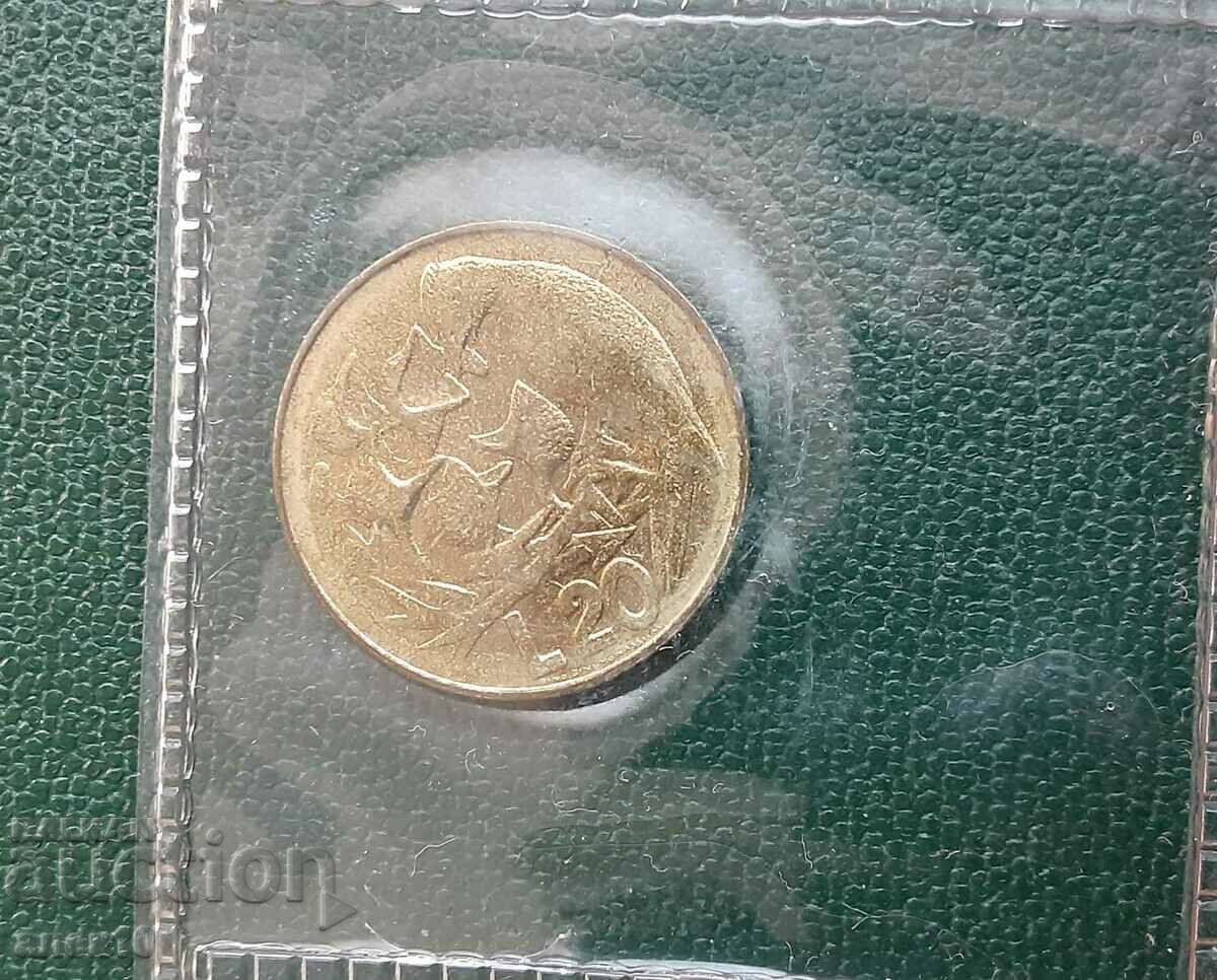 San Marino 20 lire 1975