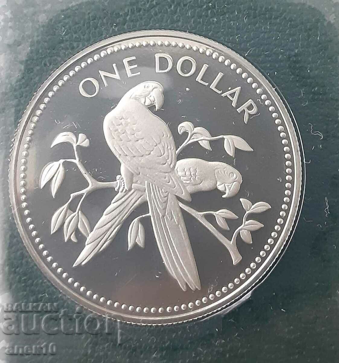 Belize 1 Dollar 1974 PROOF