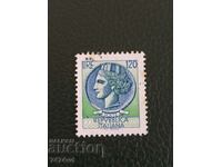 Rare postage stamp 120 Lire from the Siracusana series