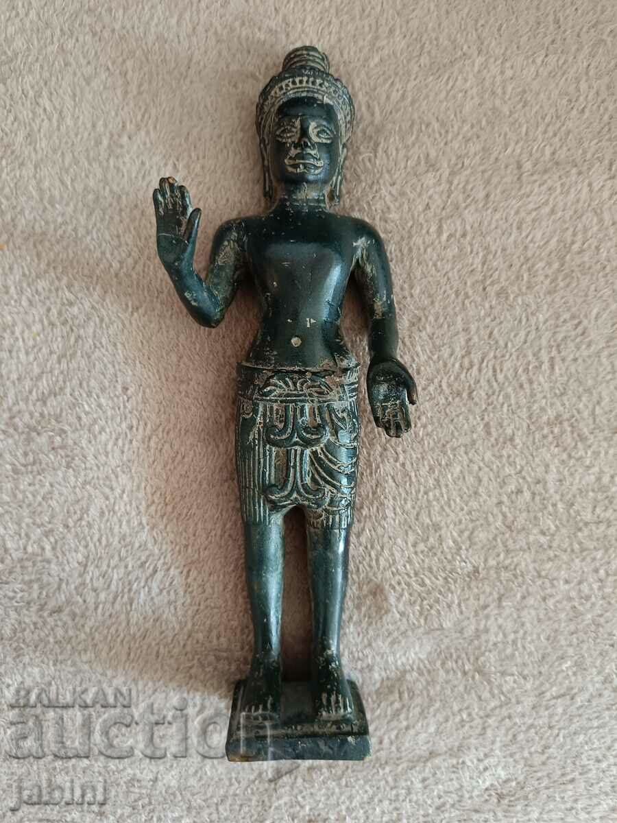 Statueta de bronz din Cambodgia