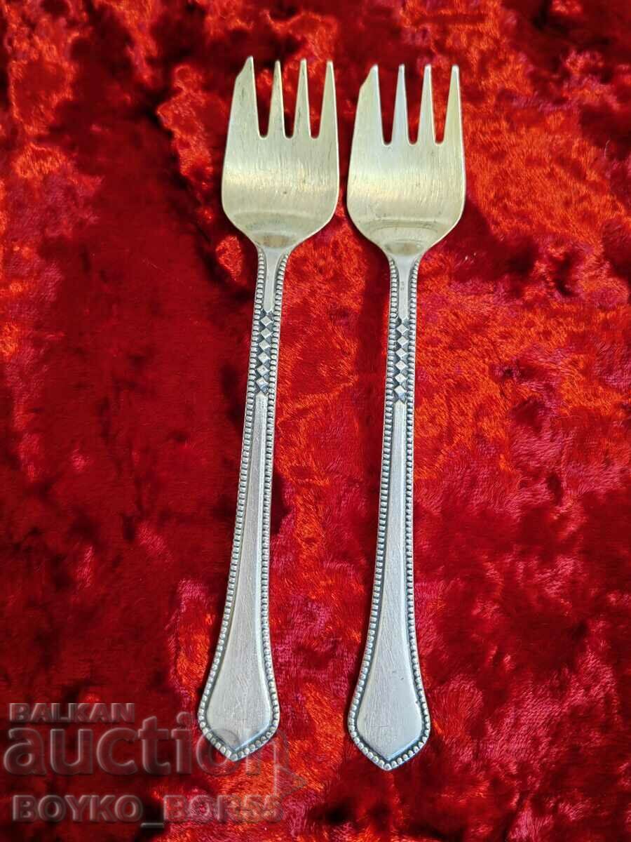 Original Russian Social USSR Melchior Deep Silver Plated Forks with price 30.00 BGN | € 15.34 Original Russian Social USSR Melchior Deep Silver Plated Forks with price 30.00 BGN | € 15.34