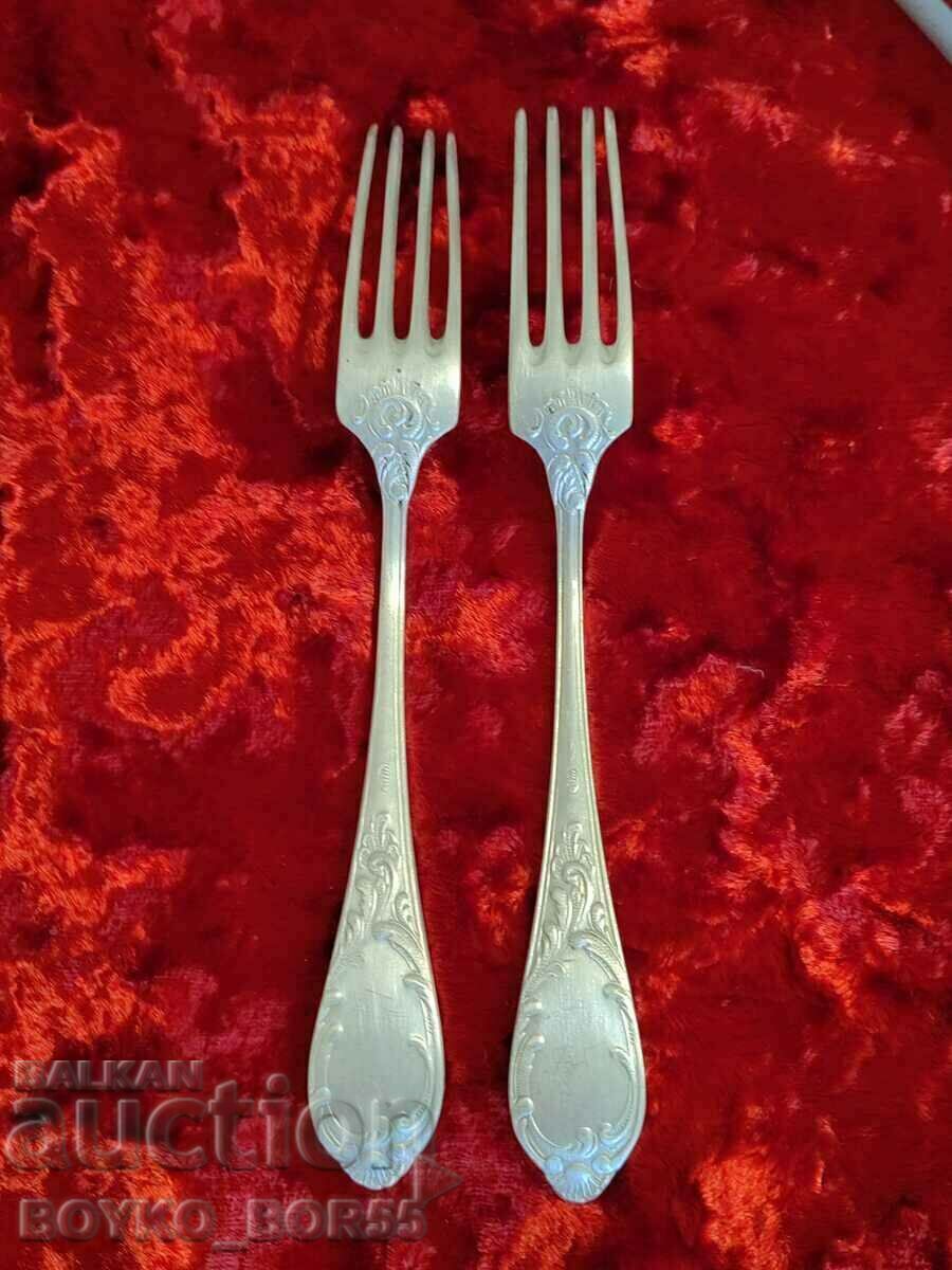 Original Russian Soc USSR Melchior Deep Silver Plated Forks with price 50.00 BGN | € 25.56 Original Russian Soc USSR Melchior Deep Silver Plated Forks with price 50.00 BGN | € 25.56