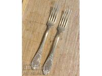 Original Russian Soc USSR Melchior Deep Silver Plated Forks