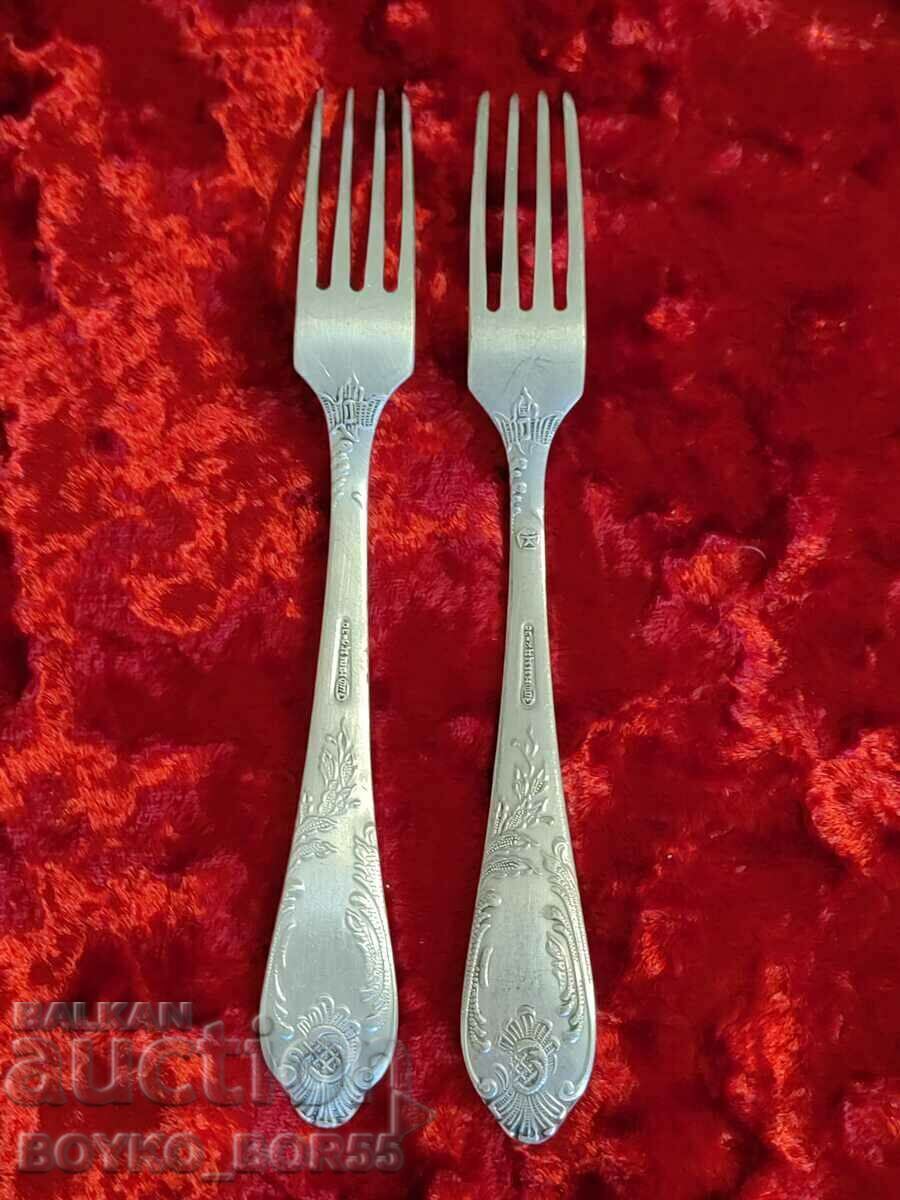 Original Russian Soc USSR Melchior Deep Silver Plated Forks with price 50.00 BGN | € 25.56 Original Russian Soc USSR Melchior Deep Silver Plated Forks with price 50.00 BGN | € 25.56