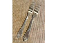 Original Russian Soc USSR Melchior Deep Silver Plated Forks