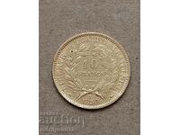 10 francs 1850 France gold 3.22 900/1000