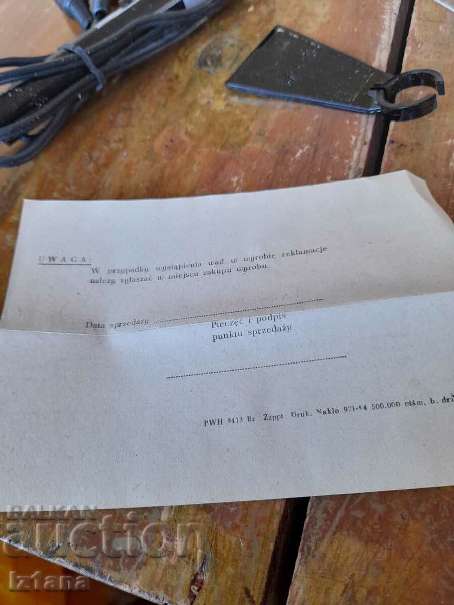 Delivery of Old Unitra Tonsil microphone