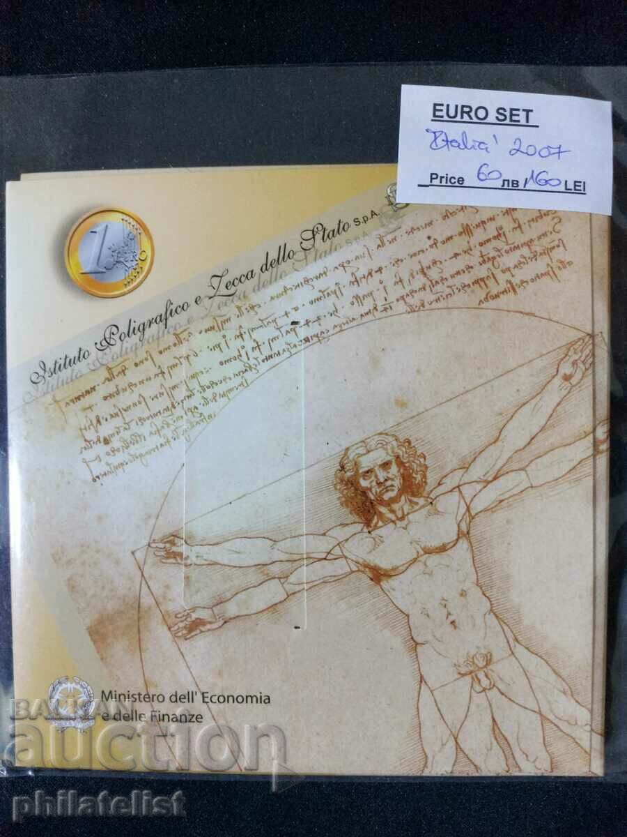 Ιταλία 2007 - Πλήρες τραπεζικό ευρώ σετ από 1 σεντ έως 2 ευρώ