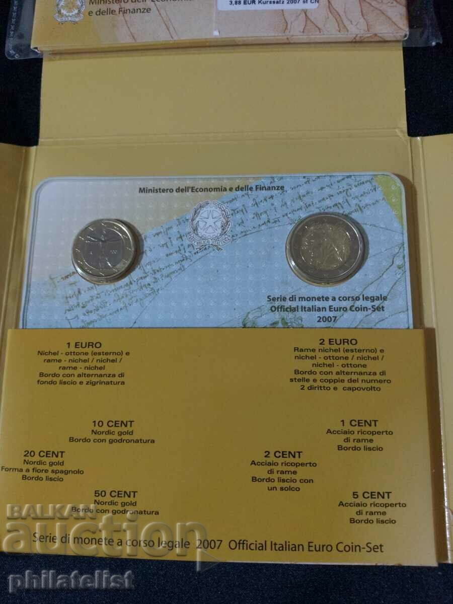 Italy 2007 - Complete bank euro set from 1 cent to 2 euros with price 60.00 BGN | € 30.68 Italy 2007 - Complete bank euro set from 1 cent to 2 euros with price 60.00 BGN | € 30.68