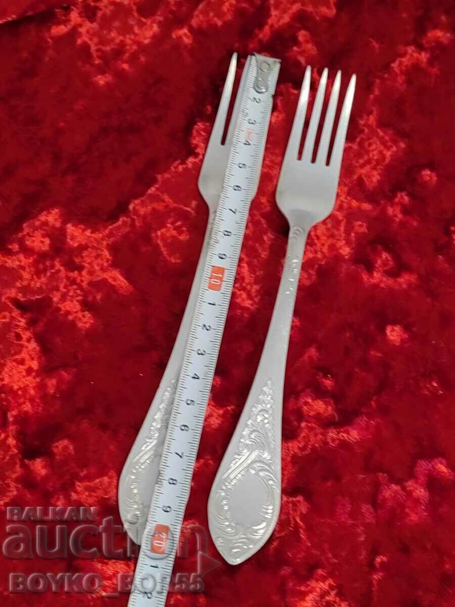 Original Russian Soc USSR Melchior Deep Silver Plated Forks - 5 Original Russian Soc USSR Melchior Deep Silver Plated Forks - 5