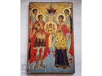 Large Bulgarian Icon of the Council of the Archangels, Beginning of the 20th century