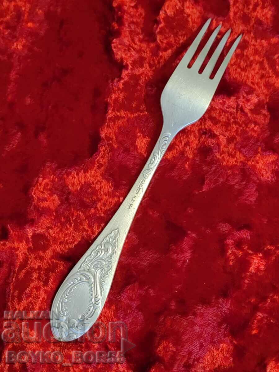 Auction Original Russian Soc USSR Melchior Deep Silver Plated Fork Auction Original Russian Soc USSR Melchior Deep Silver Plated Fork