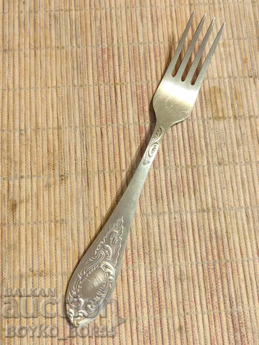 Original Russian Soc USSR Melchior Deep Silver Plated Fork