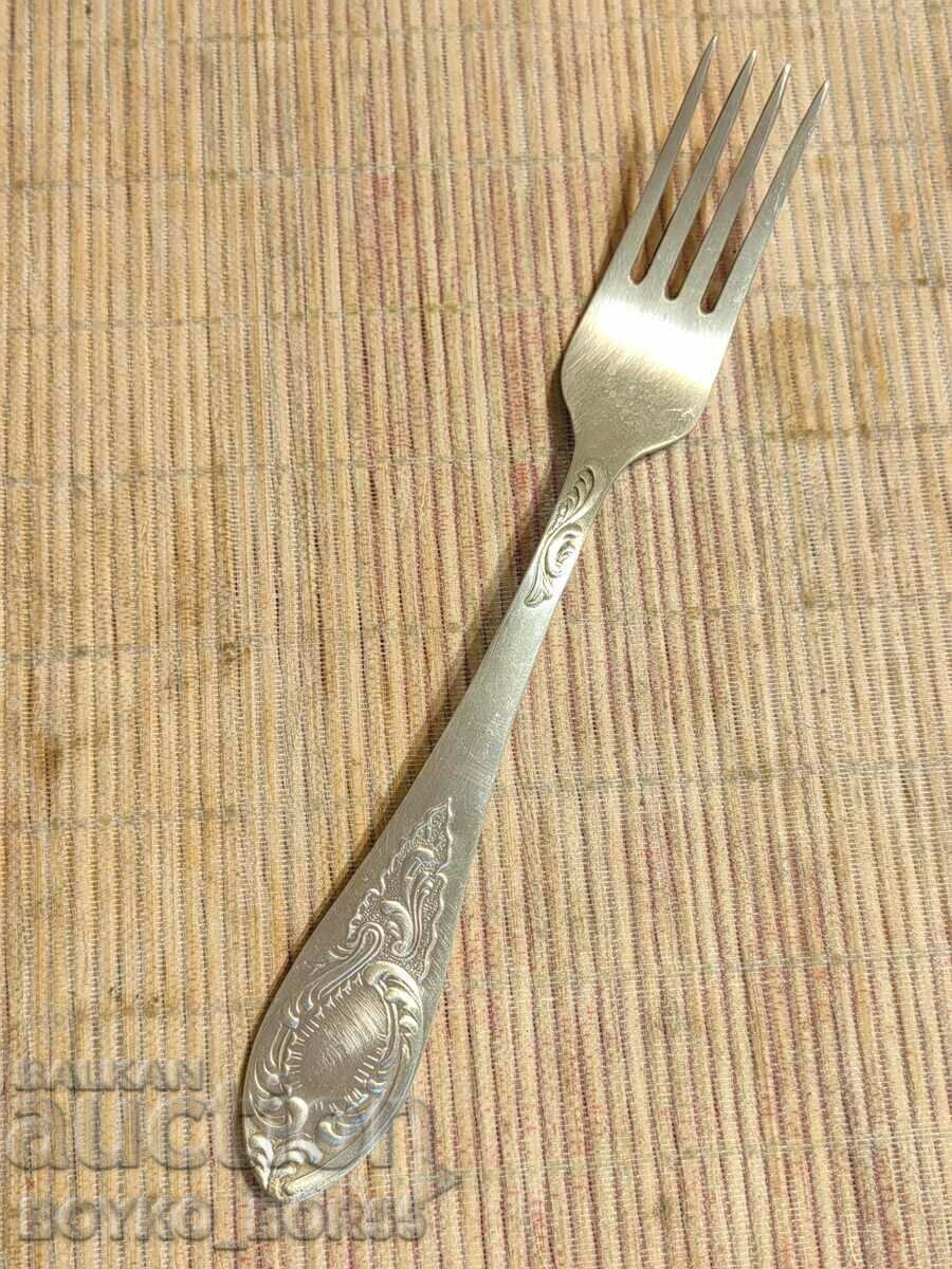 Original Russian Soc USSR Melchior Deep Silver Plated Fork