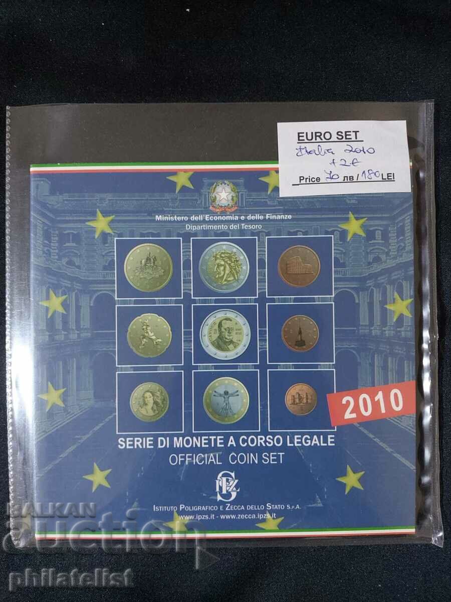 Ιταλία 2010 - Ολοκληρωμένο τραπεζικό σετ ευρώ - 9 νομίσματα BU