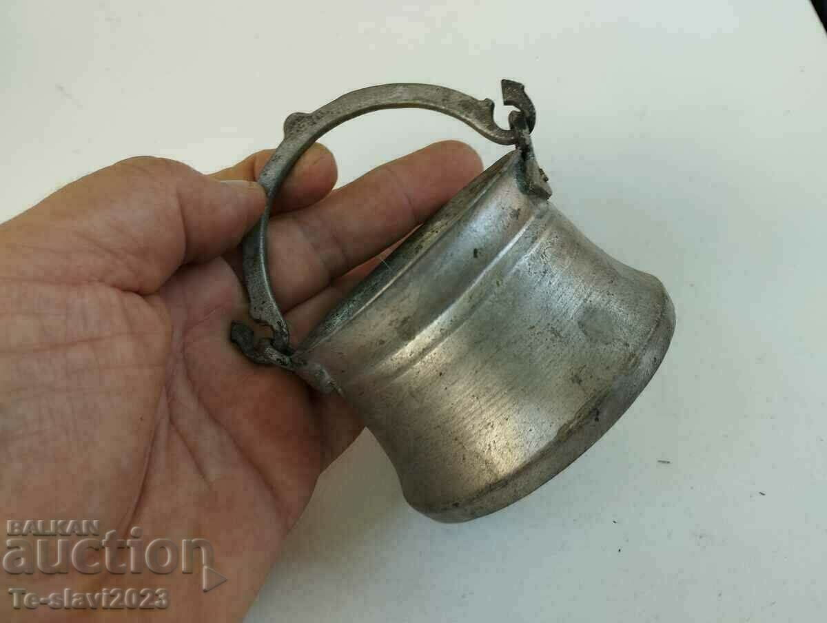 Old miniature copper kettle