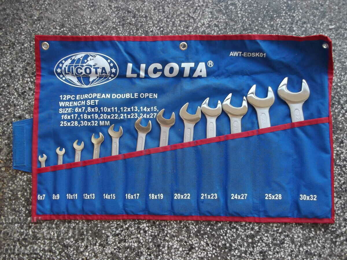 Κλειδιά "LICOTA, SW 6-32 mm" Σετ κλειδί διπλής όψης καινούργιο με τιμή 90.00 BGN | € 46.02