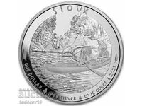 Silver 1 oz Siouxsie - Indian Chief in Canoe - 2023
