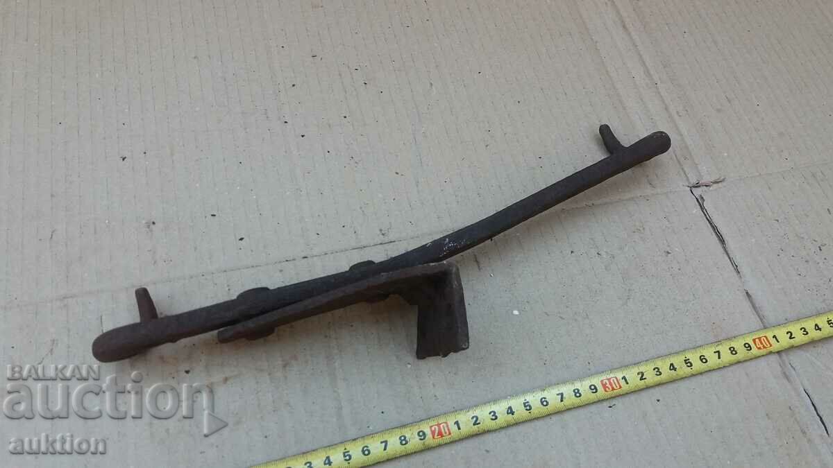 OLD LOCKING MECHANISM - WROUGHT IRON - 7 OLD LOCKING MECHANISM - WROUGHT IRON - 7