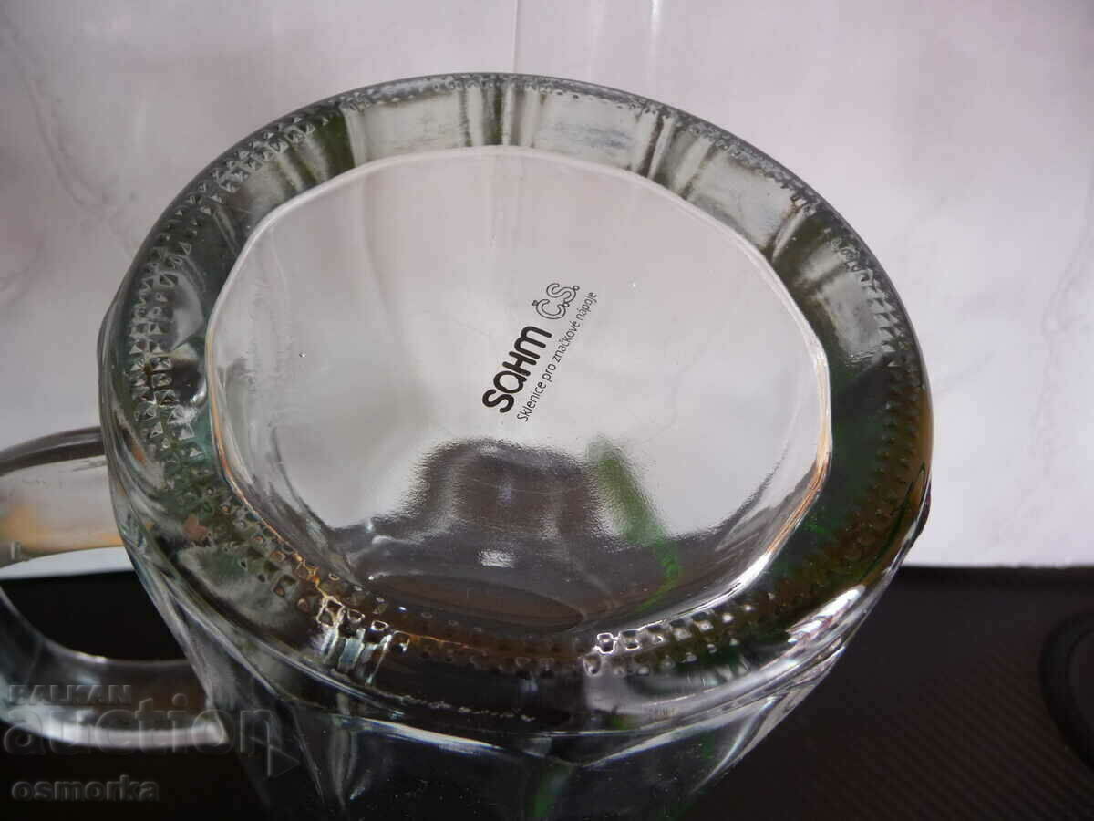 Cana mare de bere din sticla Pilsner Urquell 1 litru ceh - 5