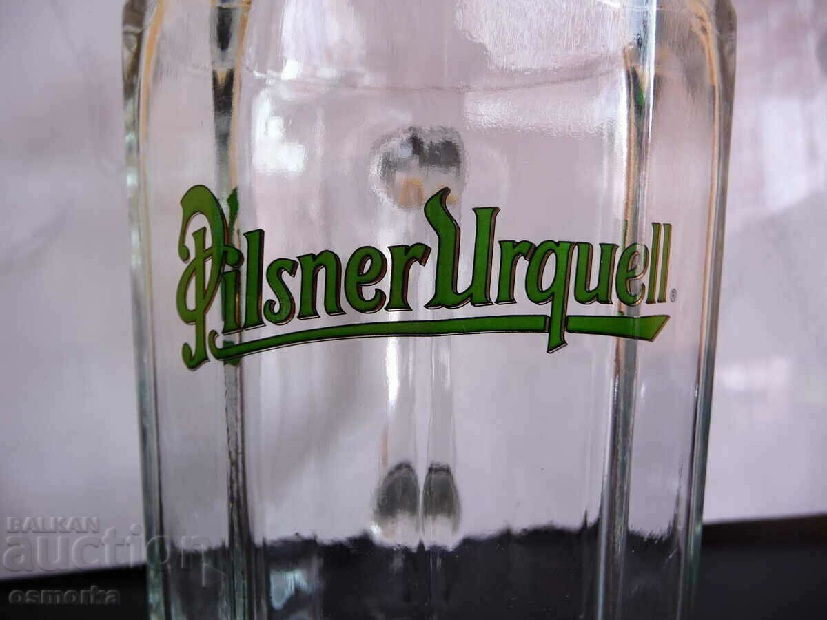 Cana mare de bere din sticla Pilsner Urquell 1 litru ceh - 6