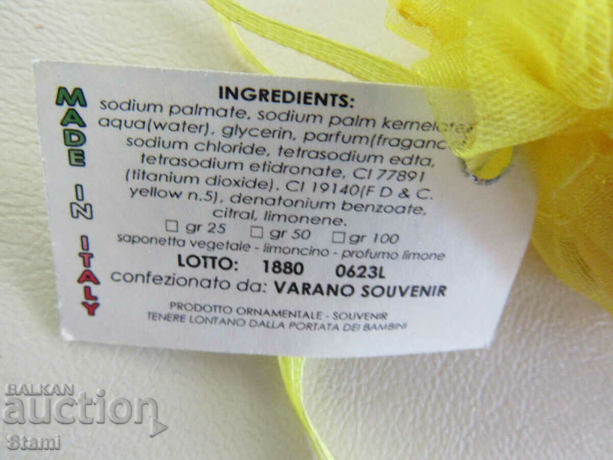 Delivery of Toilet soap from Naples, Italy Delivery of Toilet soap from Naples, Italy